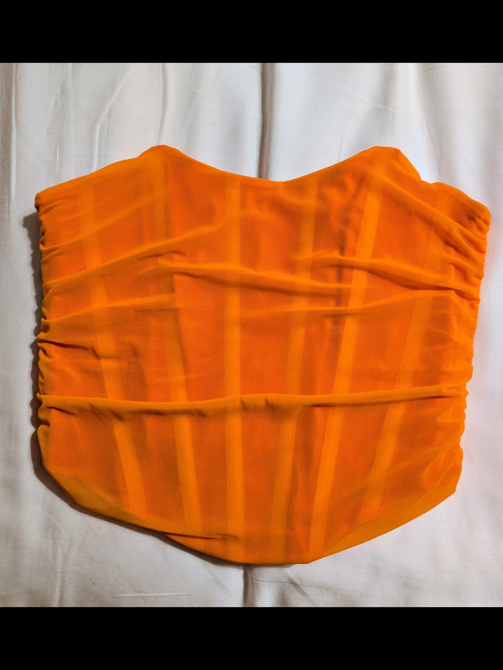 Orange Corset Top